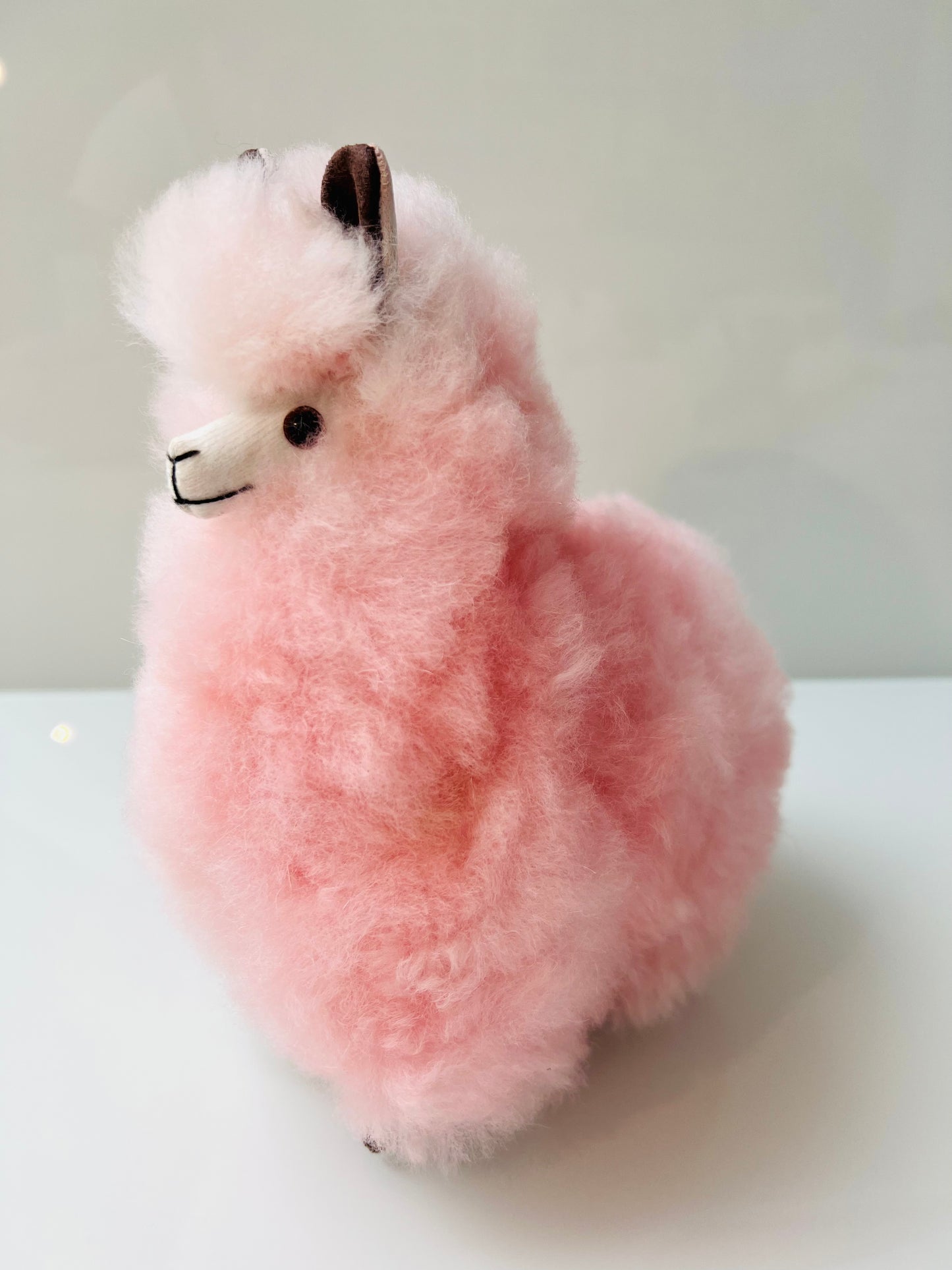 Alpaca soft toy pink