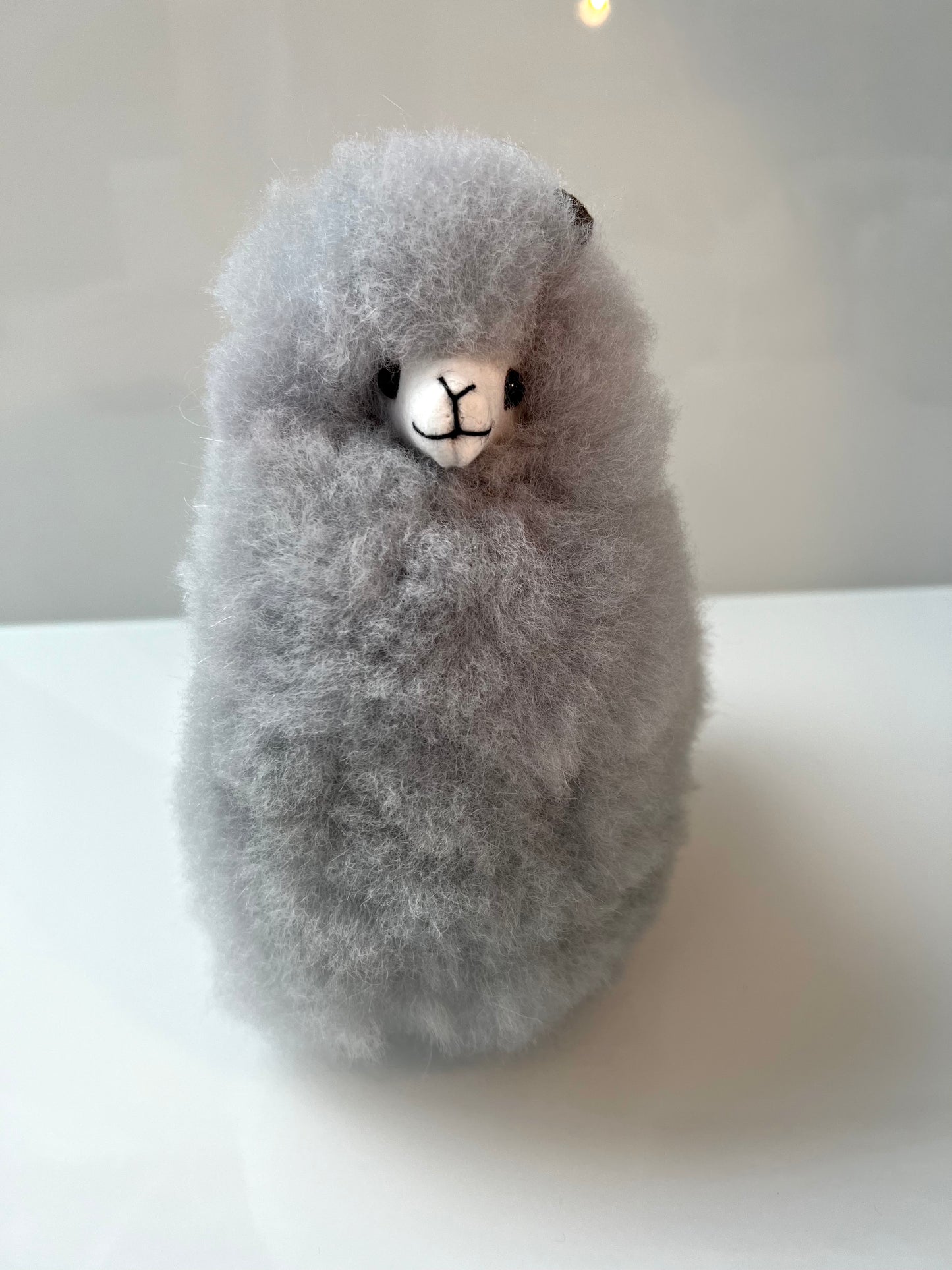 Alpaca cuddly toy grey