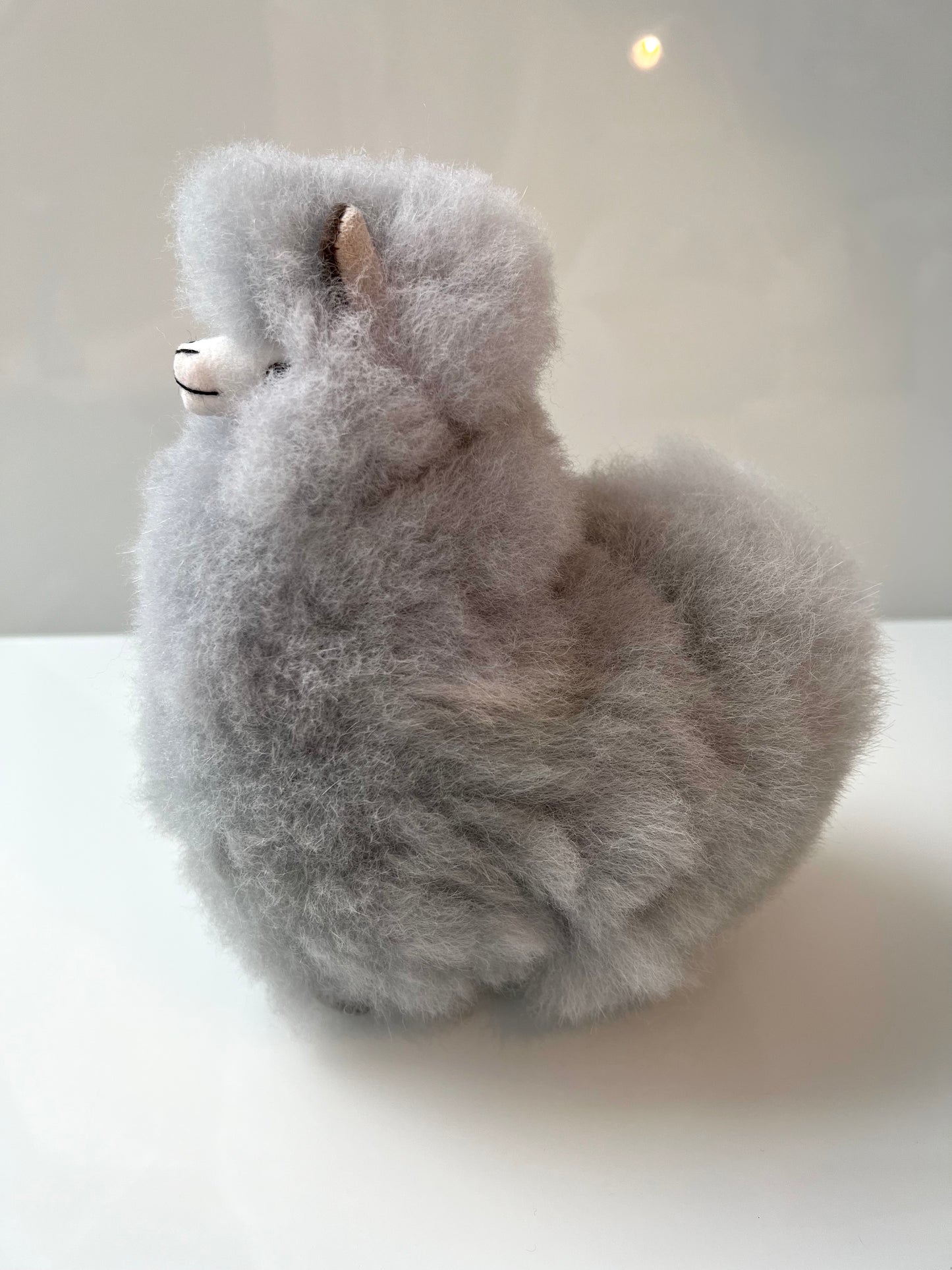 Alpaca cuddly toy grey