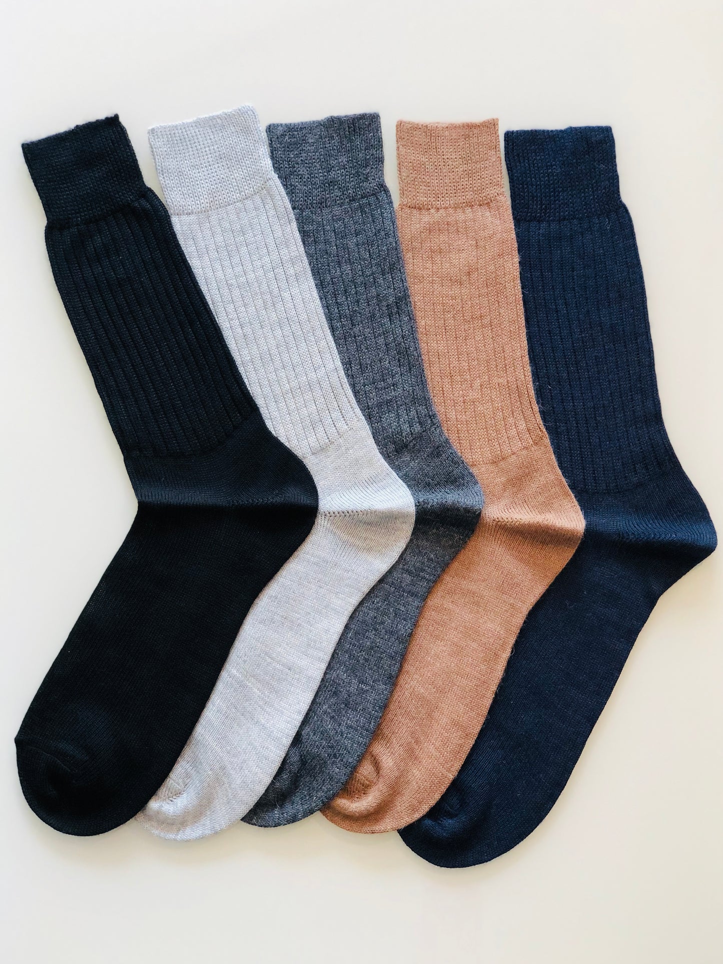 Alpaka Socken aus Baby Alpaka Wolle Blau