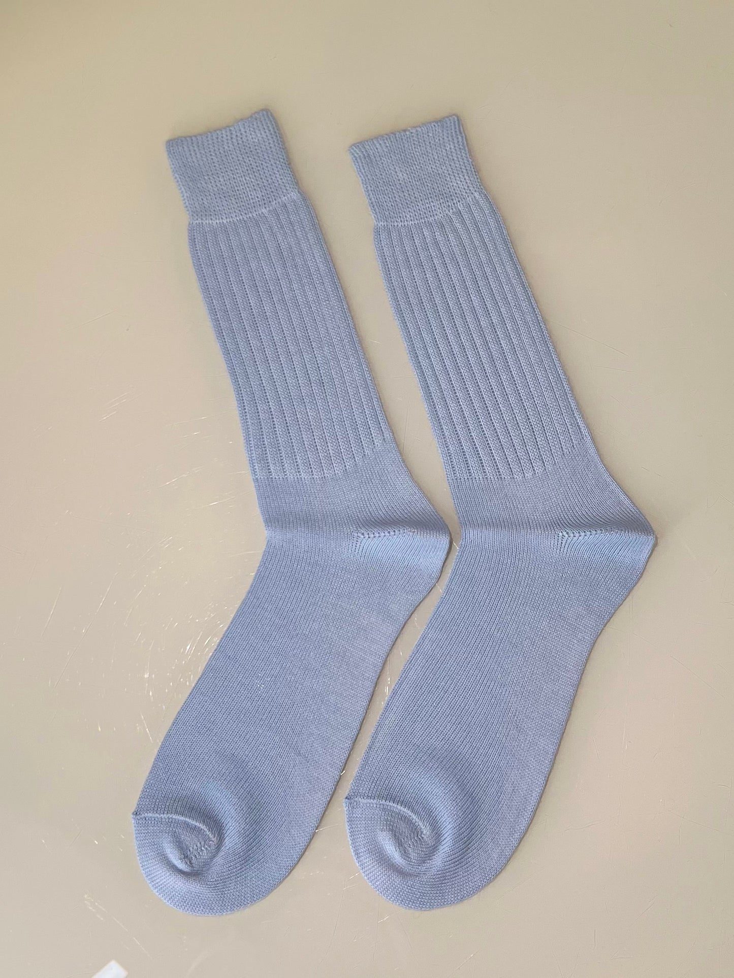 Alpaka Socken aus Baby Alpaka Wolle Hellblau