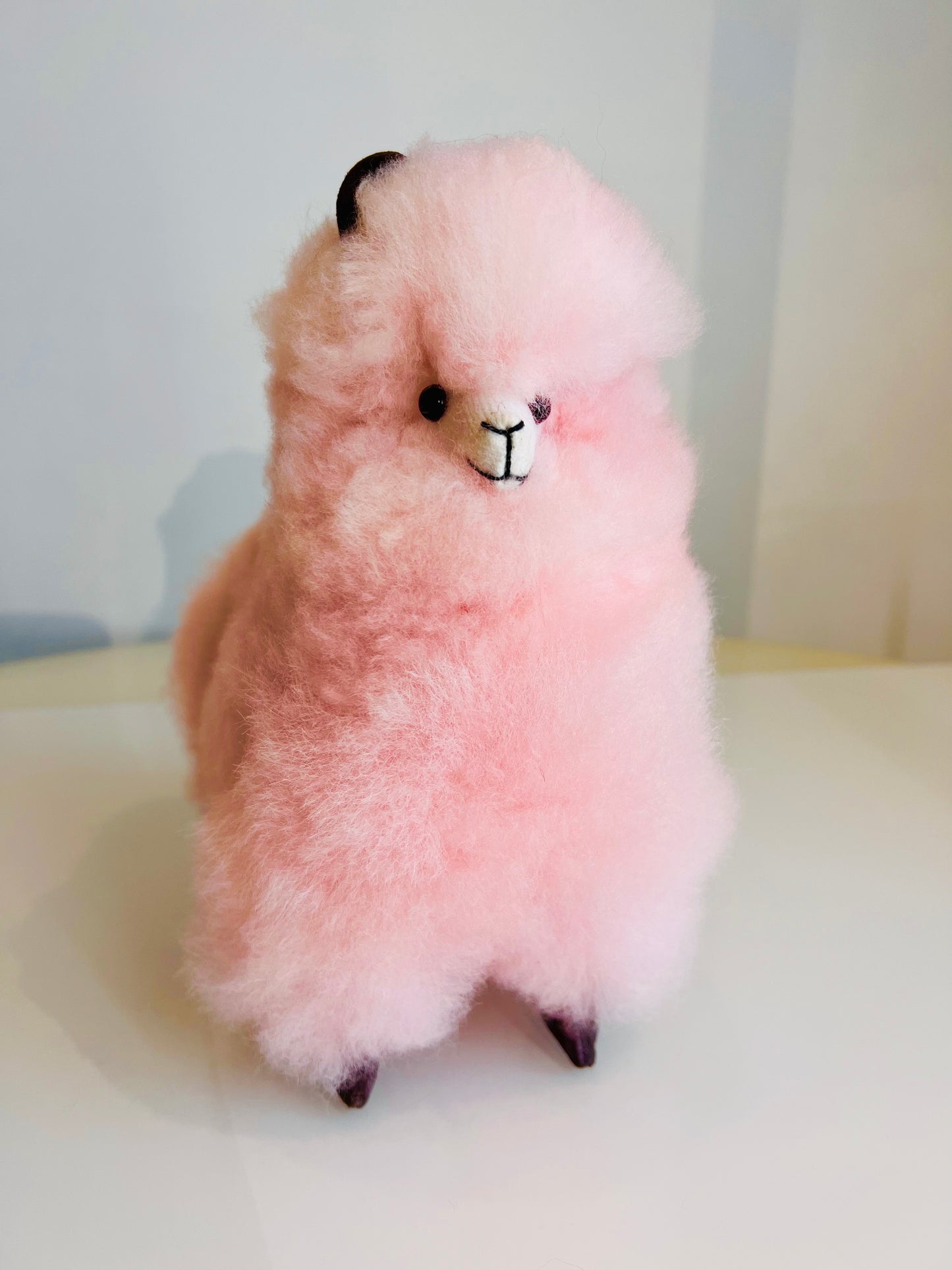 Alpaca soft toy pink