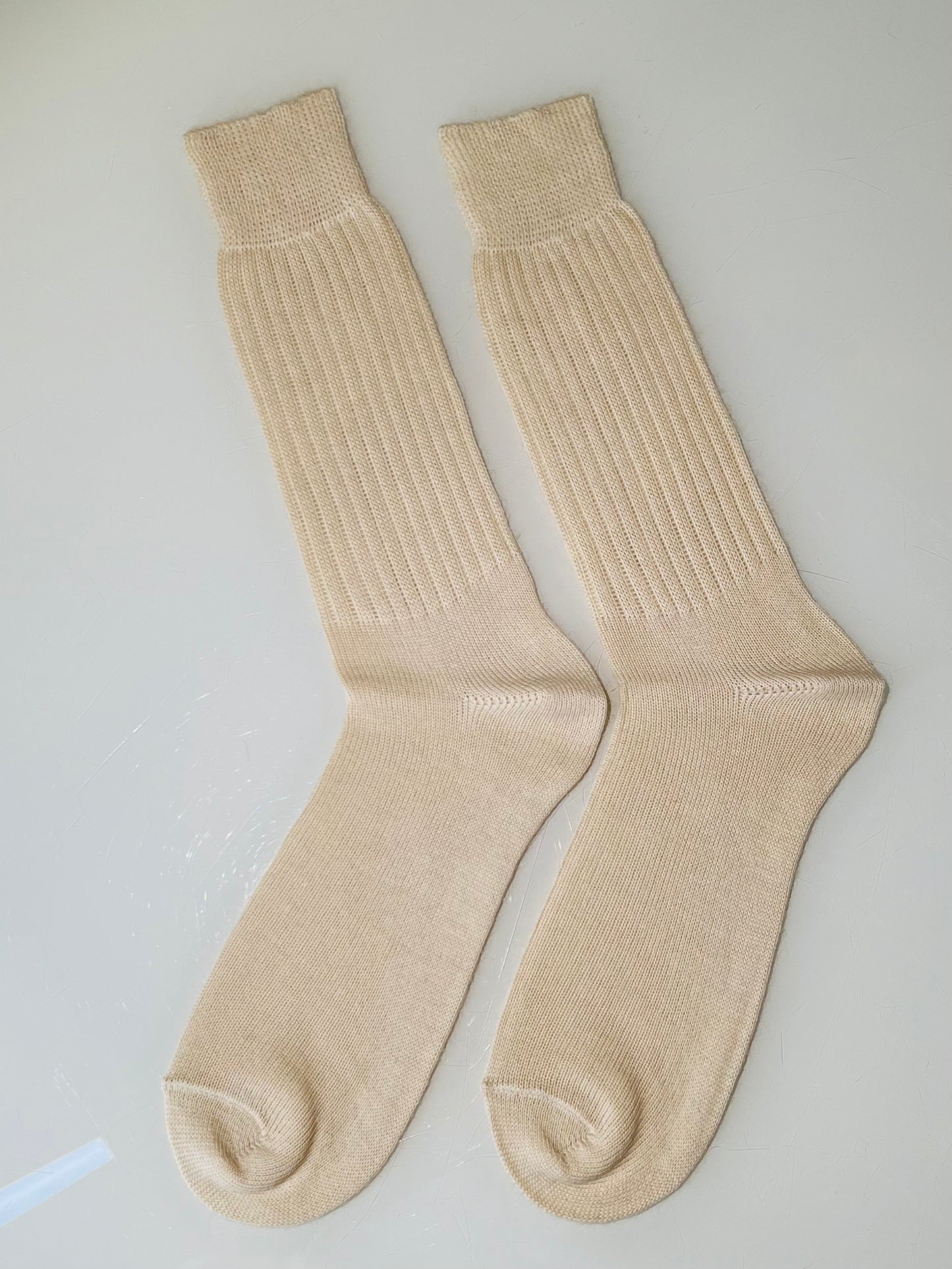 Alpaka Socken Strümpfe aus Baby Alpaka Wolle Beige