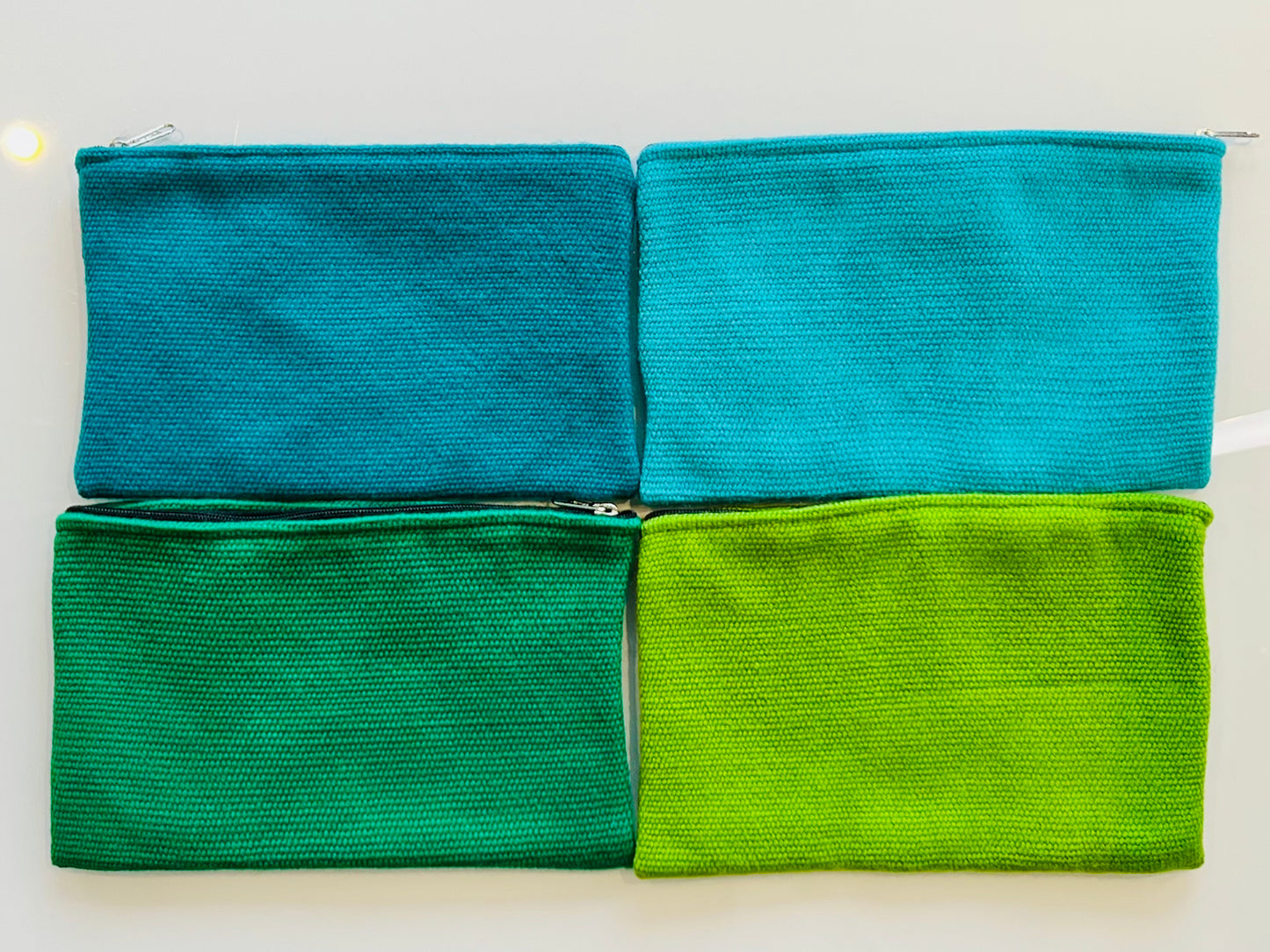 Clutch bag alpaca wool green