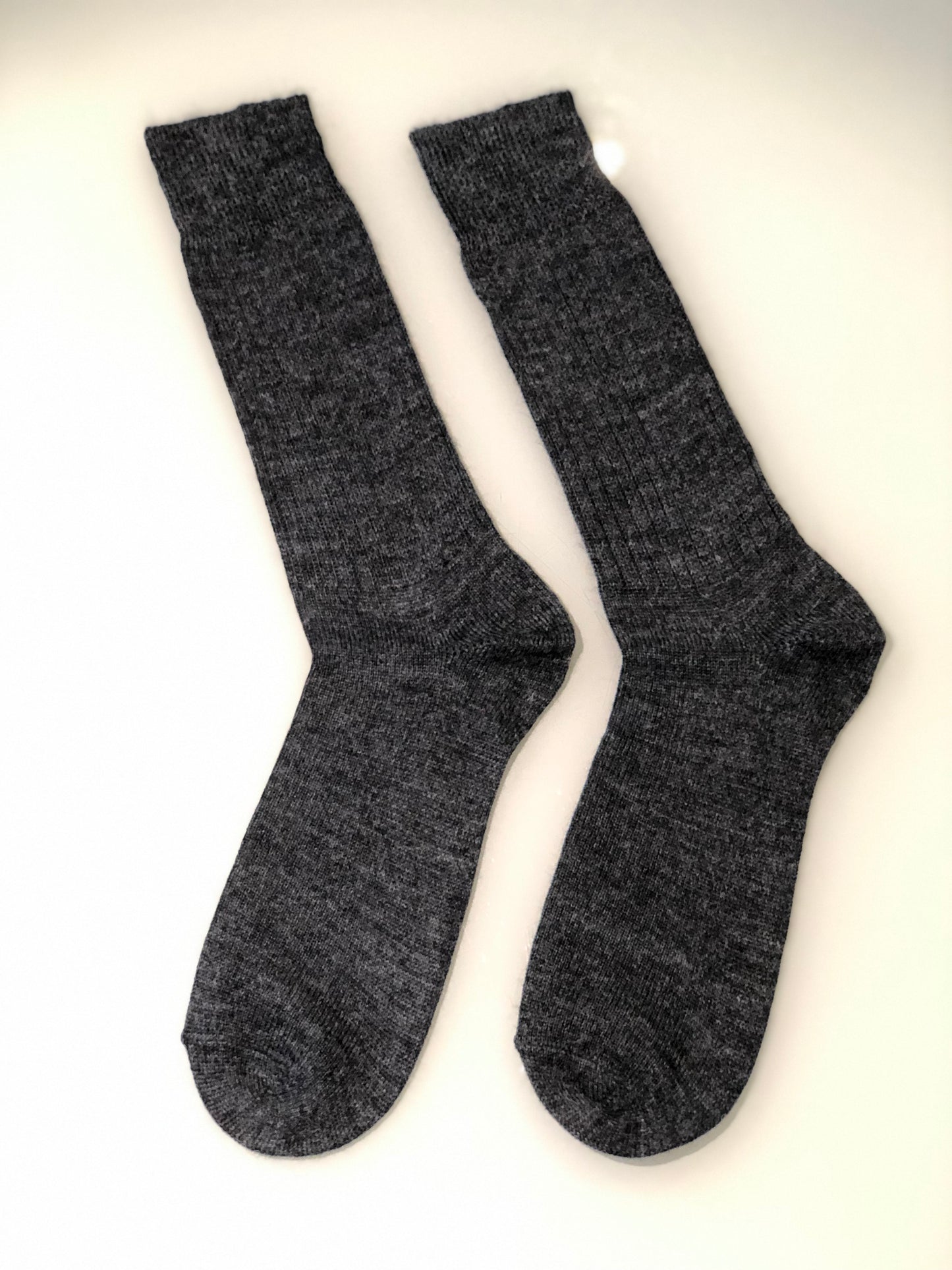 Alpaca Socks Anthracite Baby Alpaca Wool