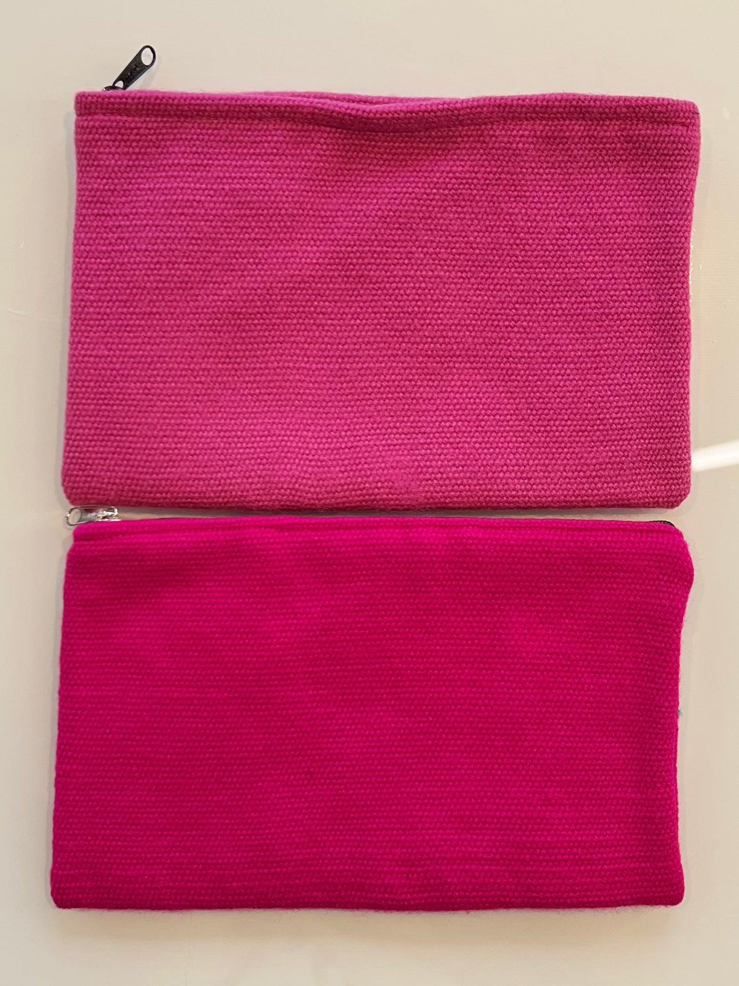 Clutch bag alpaca wool pink