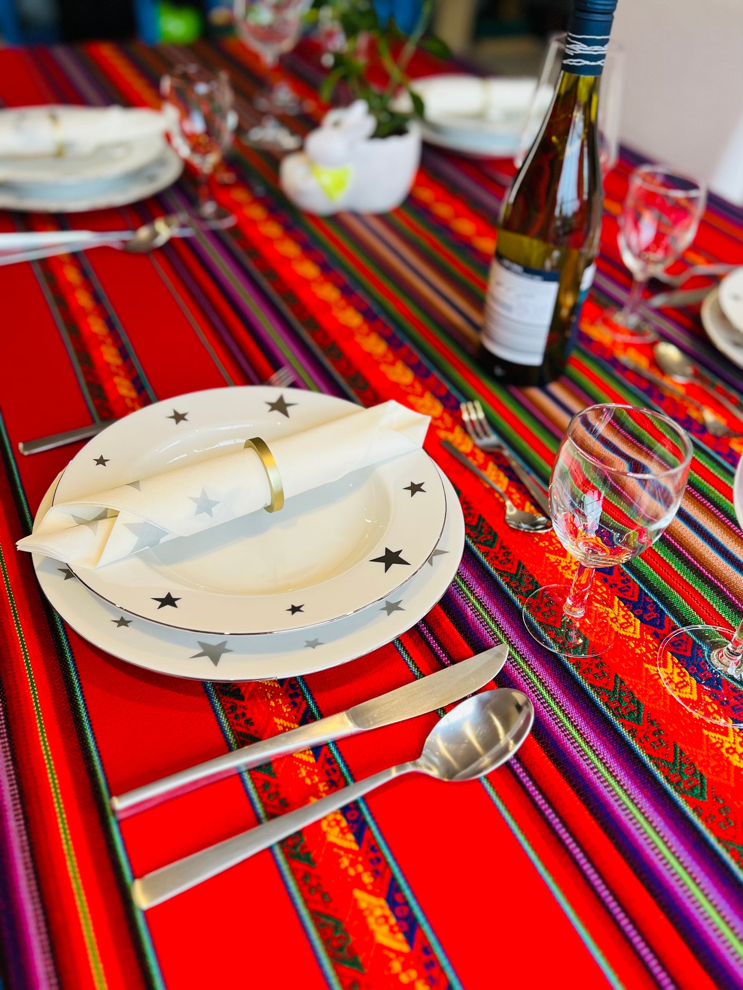 Tablecloth red