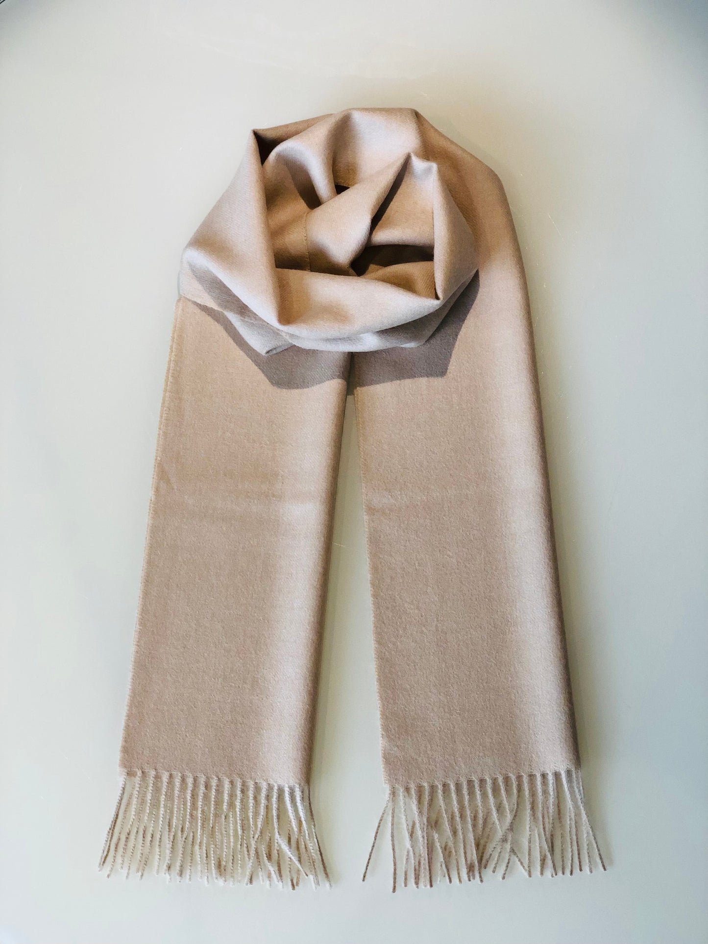 Scarf 100% Baby Alpaca Wool Light Beige