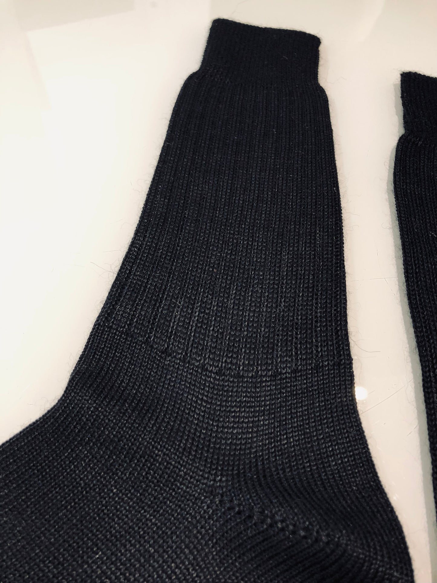 Alpaka Socken aus Baby Alpaka Wolle Schwarz